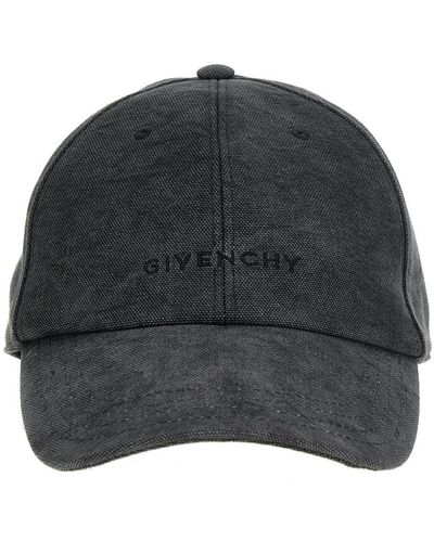 Givenchy Logo Embroidery Baseball Cap Hats - Gray