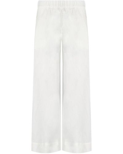 Max Mara Beachwear Esperia White Pants