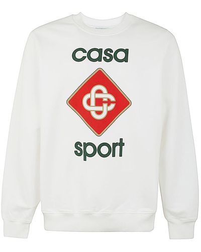 Casablancabrand Home Sports Icon Screen Printed Sweatshirt - White