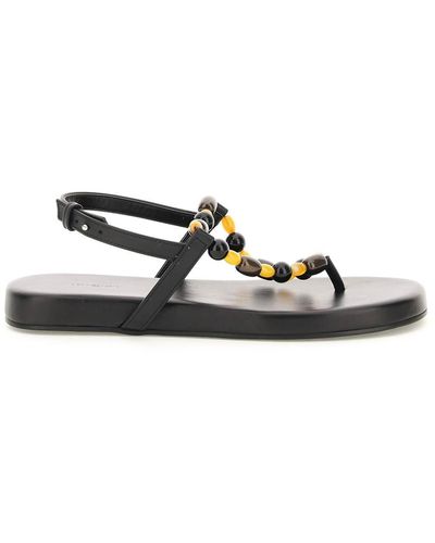 Low Classic Thong Sandals With Beads - Multicolour