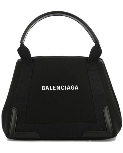 Balenciaga Navy Xs Tote Bag - Black