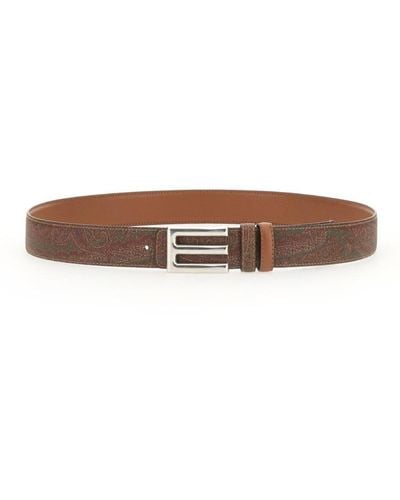 Etro Reversible Belt - Brown