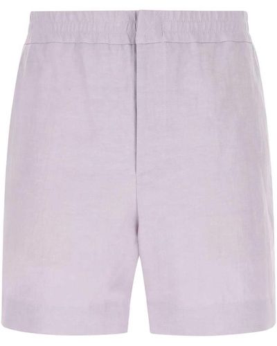 Fendi Elasticated-waist Slip-on Bermuda Shorts - Purple