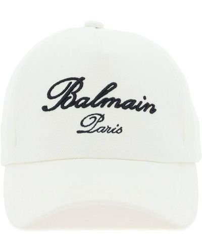 Balmain Hats - White