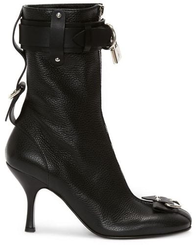 JW Anderson Padlock Ankle Boots - Black