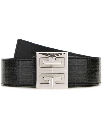 Givenchy 4g Plaque Reversible Belt - Black