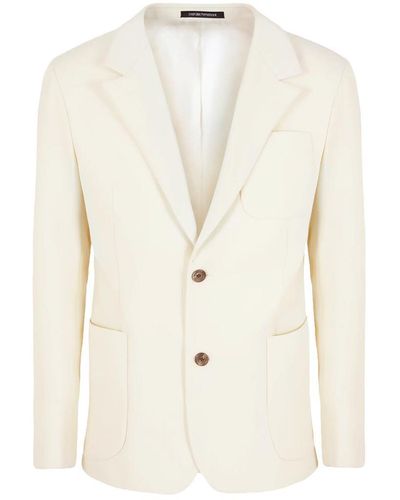 Emporio Armani Jackets - White