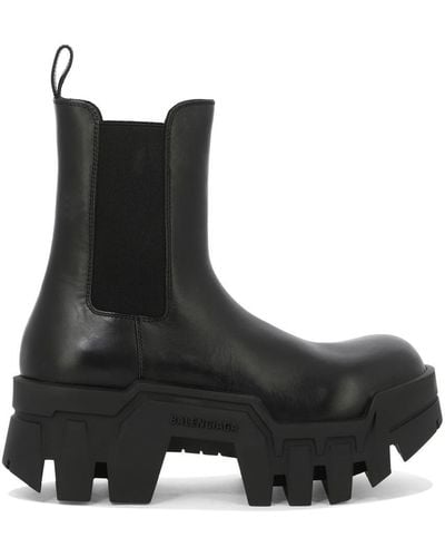 Balenciaga "Bulldozer" Chelsea Boots - Black