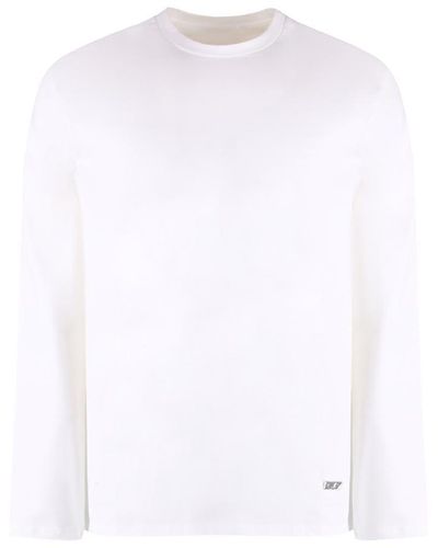 Jil Sander Long Sleeve Cotton T-Shirt - White