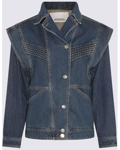 Isabel Marant Cotton Denim Jacket - Blue