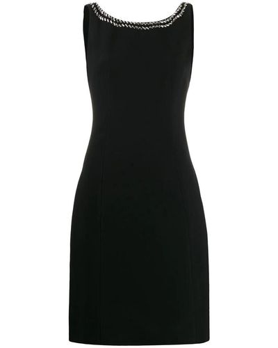 Prada Embellished-neck Dress - Black