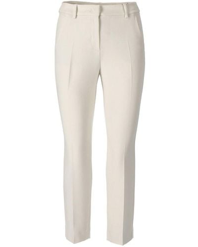 Weekend by Maxmara Patata Viscose Blend Double Canvas Trousers - Natural