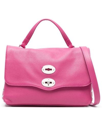 Zanellato Postina S Daily Leather Handbag - Pink