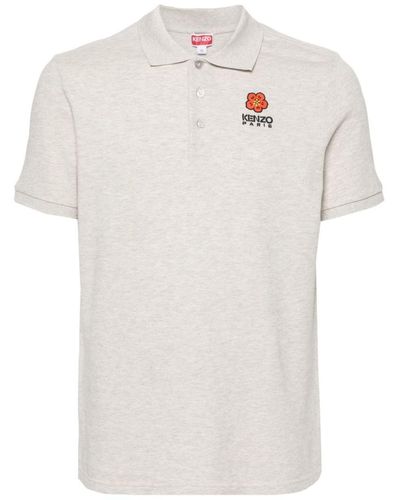 KENZO Boke Flower Crest Polo Shirt - White