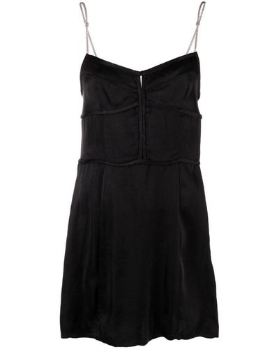 Palm Angels Chain-straps Mini Dress - Black
