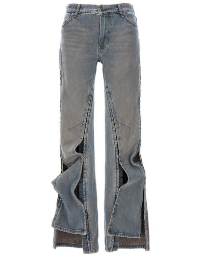 Y. Project 'Hook And Eye' Jeans - Grey