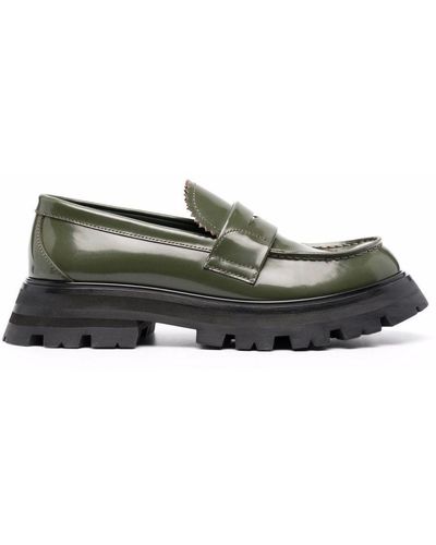 Alexander McQueen Flat Shoes Black - Green