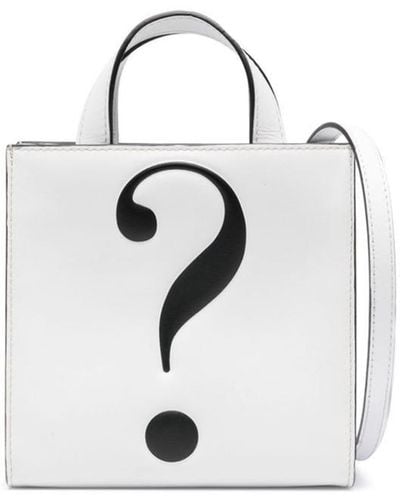 Moschino Question Mark Bag - White