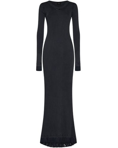 Balenciaga Cotton Maxi Dress - Black