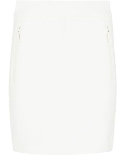 Emporio Armani Cotton Mini Skirt - White