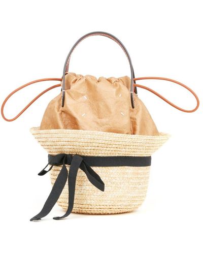 Maison Margiela Hat Bucket Bag - Natural