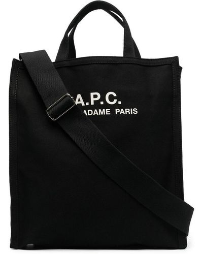A.P.C. Cabas Cotton Tote Bag - Black