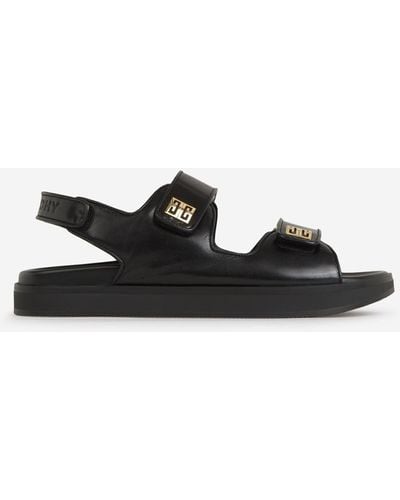 Givenchy Leather Strap Sandals - Black