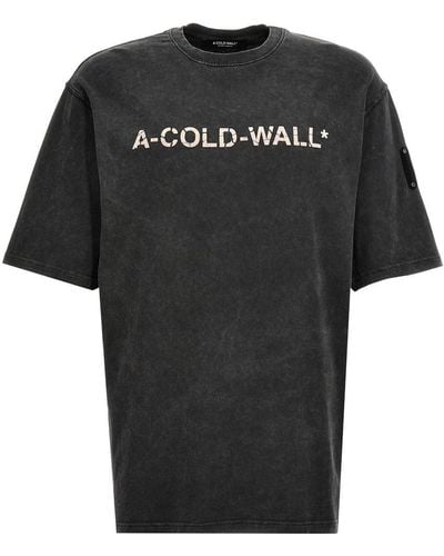 A_COLD_WALL* 'Onyx Overdye Logo' T-Shirt - Black