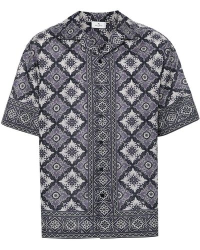 Etro Shirt With Abstract Print - Gray