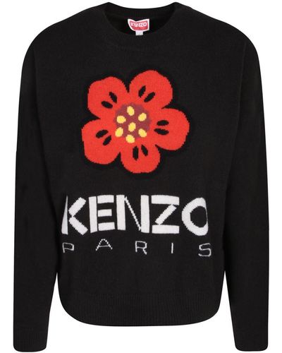 KENZO Boke Flower Wool Jumper - Grey