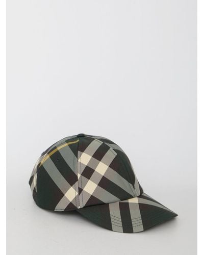 Burberry Check Hat - Green