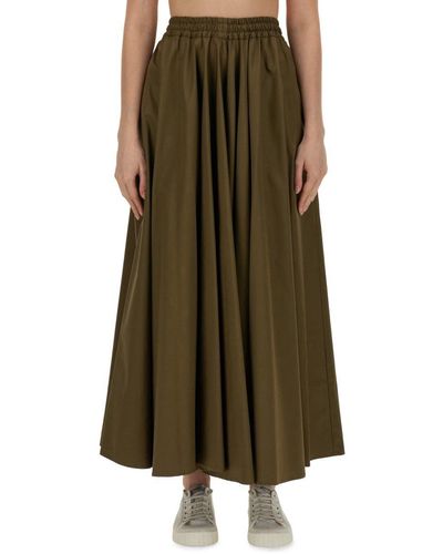 Aspesi Long Full Skirt - Green