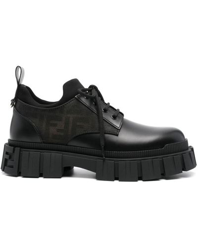Fendi Lace Up Shoes - Black