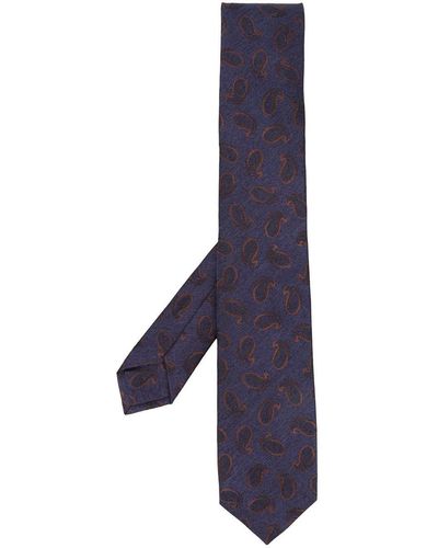 Barba Napoli Printed Necktie Accessories - Purple