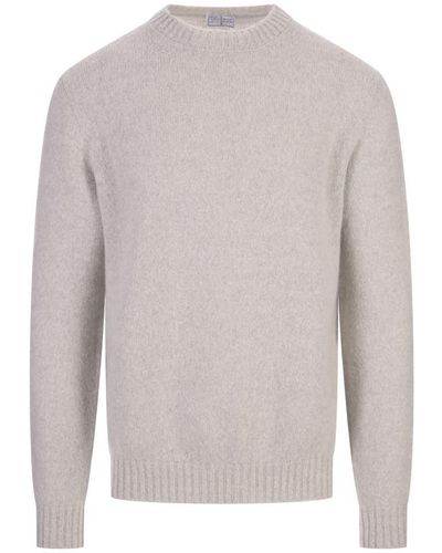 Fedeli Light Wool And Cashmere Pullover - Grey