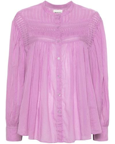 Isabel Marant Plalia Organic Cotton Shirt - Pink