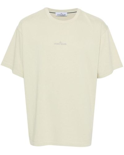 Stone Island T-Shirt 'Camo One' Print - Natural
