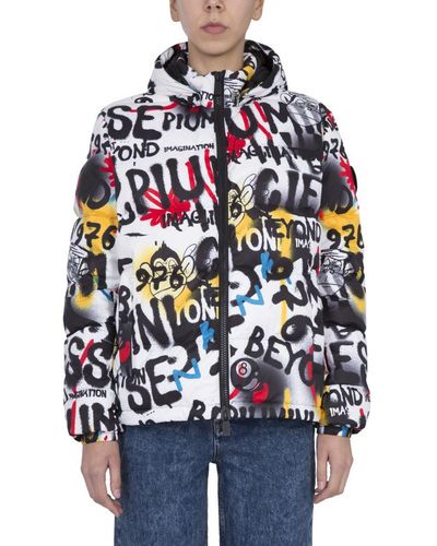 Ciesse Piumini Ciesse X J-ax "street Art" Down Jacket Unisex - Blue