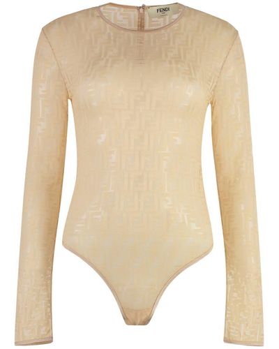 Fendi Nylon Bodysuit - White
