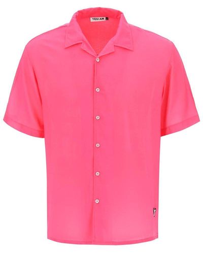 YES I AM Yesiam Bowling Shirt - Pink
