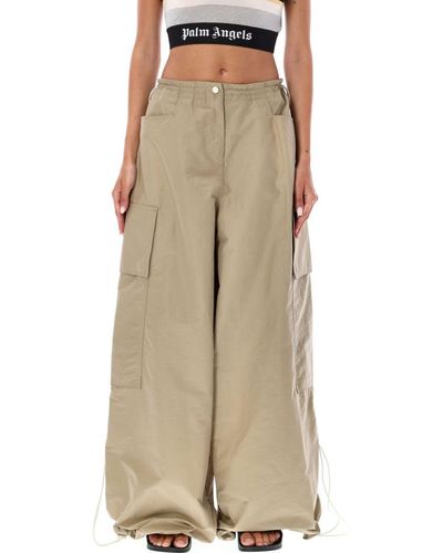 Palm Angels Parachute Trousers - Natural