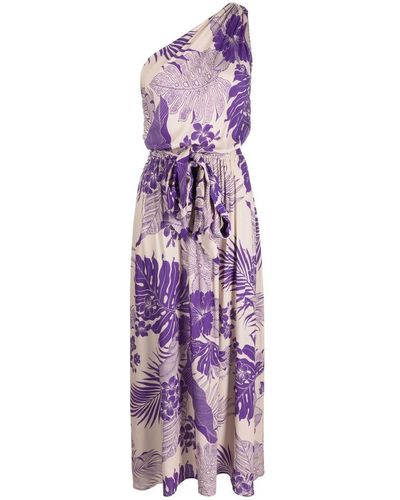 Pinko Floral Print Dress - Purple