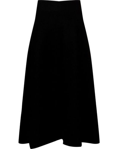 Jil Sander High-waisted A-line Skirt - Black