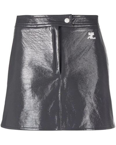 Courreges Vinyle Reedition Skirt - Black