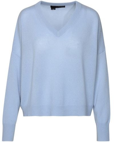 360cashmere 'Camille' Light Cashmere Sweater - Blue