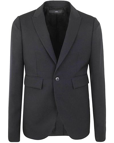 SAPIO Single Breasted Blazer Jacket - Black