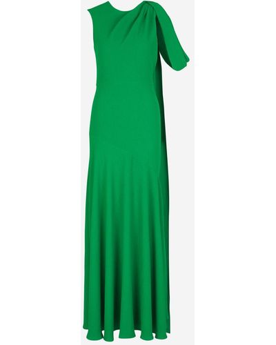 Erdem Draped Maxi Dress - Green