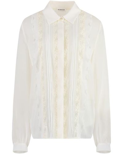 P.A.R.O.S.H. Technical Fabric Shirt - White