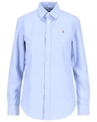 Polo Ralph Lauren Oxford Logo Shirt - Blue