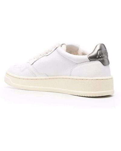 Autry Medialist Low Leather Sneakers - White